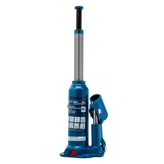 Домкрат гидравлический бутылочный, 2 т, h подъема 178-338 мм Stels