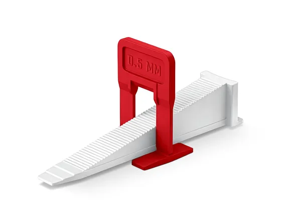 STAYER СВП TileFix, комплект: 0,5 мм, зажим + клин, 50 + 50 шт, система выравнивания плитки ″ворота″ (33840-H50)