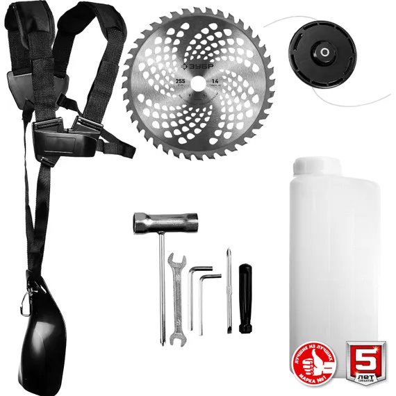 ЗУБР 2.5 кВт, бензиновый триммер (КРБ-2500)