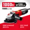 УШМ, (болгарка) электрическая,ЗУБР 1000 Вт, d125 мм, (УШМ-125-1005)