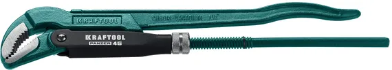 KRAFTOOL PANZER-45, №2, 1.5″, 440 мм, трубный ключ с изогнутыми губками (2735-15)