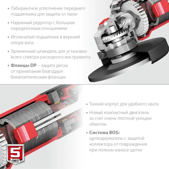 УШМ, (болгарка) электрическая,ЗУБР 1000 Вт, d125 мм,  (УШМ-125-1005)