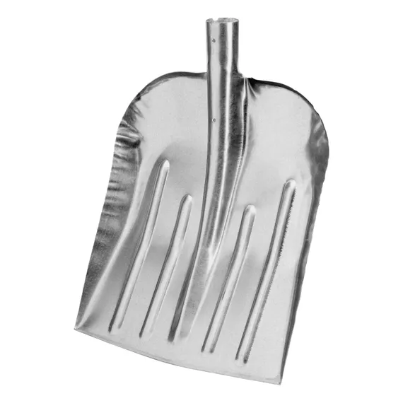 Лопата для уборки снега стальная оцинкованная, 330 х 365 мм, без черенка, Сибртех