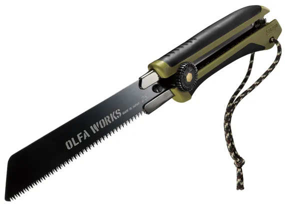 OLFA WORKS FS1 FIELD SAW компактная пила японского типа со сменным пильным полотном (OW-FS1-OD)
