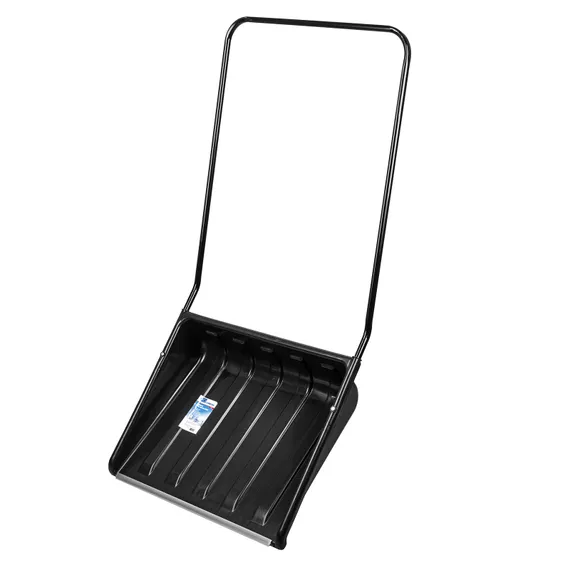 Движок для уборки снега пластиковый, 700х550х1470 мм, стальная рукоятка, Сибртех