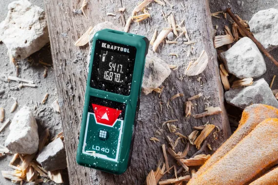 Лазерный дальномер KRAFTOOL LD-40, 5 см - 40 м, (34763)