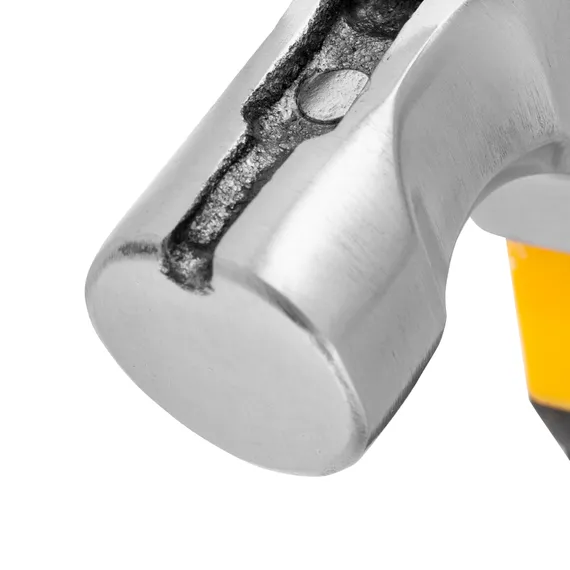 Молоток-гвоздодер мини, боек с магнитом, фибергласовая двухкомпонентная рукоятка, 9oz, 250г// Denzel