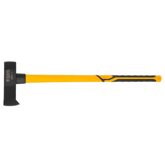 Колун-кувалда 4000 г, кованая, фибергласовая  рукоятка c TPR покрытием, 880 мм Denzel