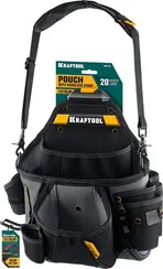 KRAFTOOL KPB-20 поясная сумка с быстросъёмным креплением FastClip, 320 х 310 мм (38767)