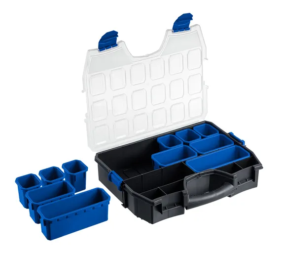 ЗУБР АМУР-11, 462 х 365 х 92 мм, Пластиковый органайзер со съемными лотками (38042-11)