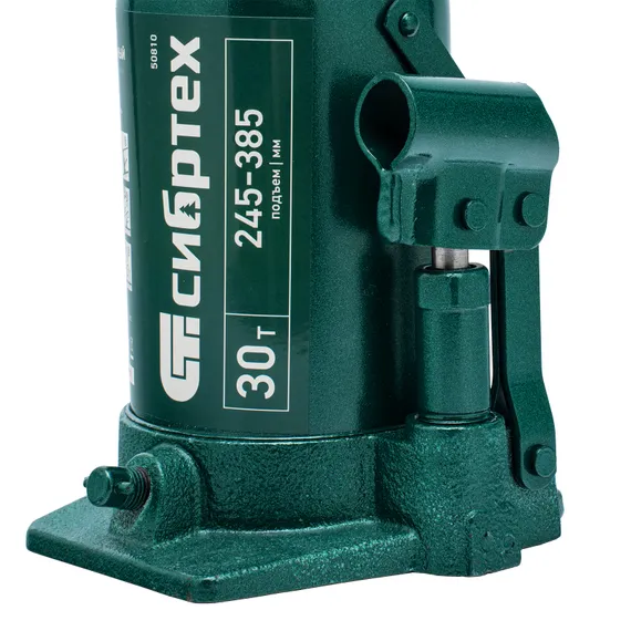 Домкрат гидравлический бутылочный, 30 т, 245-385 мм Сибртех