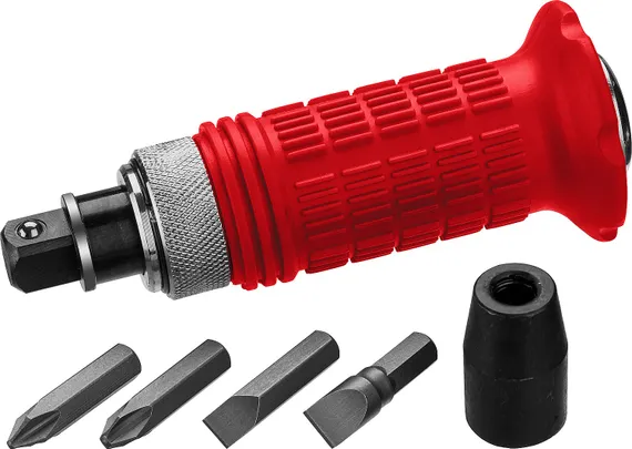 ЗУБР 6 предм., ударно-поворотная отвертка (2565)