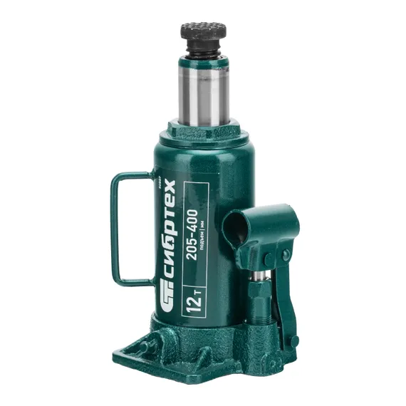 Домкрат гидравлический бутылочный, 12 т, 205-400 мм Сибртех