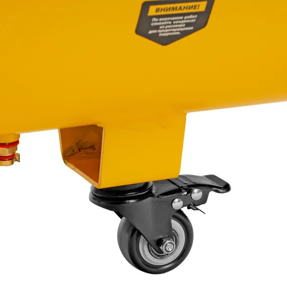 Компрессор безмасляный, малошумный DLS 3300/100, 3300 Вт,3x1100, 100 л, 570 л/мин ,блок управления Denzel