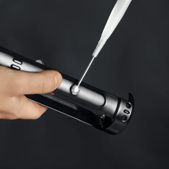 KRAFTOOL ULTRA 310 мл, вариативная антикапельная система, регулировка силы давления, усиленный cкелетный поворотный пистолет для герметика (06679)