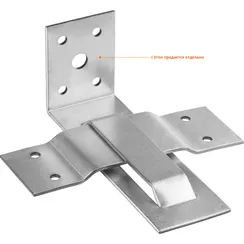 ЗУБР СОС-2.0, 40 x 120 (60) x 2 мм, пластина, скользящая опора для стропил (310166-060)