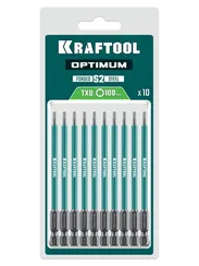KRAFTOOL OPTIMUM TX 8, 100 мм, 10 шт, биты (26126-8-100-S10)