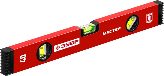 ЗУБР МАСТЕР, 400 мм, уровень с усиленным профилем (34584-040)