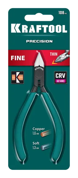 KRAFTOOL Precision, чистый рез 108 мм, прецизионные бокорезы (220017-6-10)