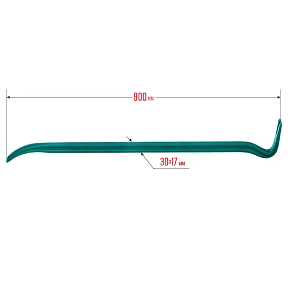 KRAFTOOL GRAND, 900 мм, 30 х 17 мм, двутавровый лом-гвоздодер (21900-90)