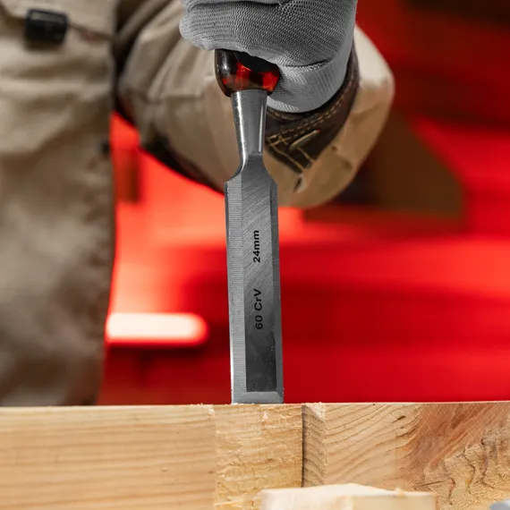 Набор долот-стамесок плоских "Тигровый глаз", 4 шт, 6-12-18-24 мм Matrix