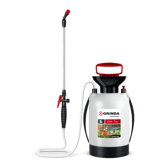 GRINDA TS-5, 5 л, широкая горловина, устойчивое днище, переносной опрыскиватель (8-425115)
