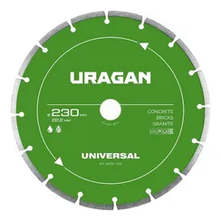 URAGAN UNIVERSAL 230 мм, диск алмазный отрезной сегментный (36705-230)