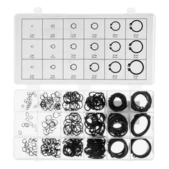 Набор стопорных колец, D 3-32 мм, 300 предметов Сибртех