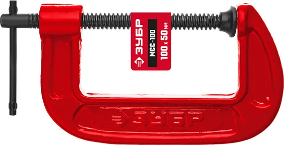 ЗУБР МСС-100, 100 мм, чугунная струбцина (32244-100)