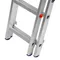 Лестница, 3 х 14 ступеней, алюминиевая, трехсекционная, Сибртех