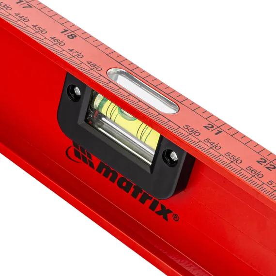 Уровень алюминиевый "Рельс", 1000 мм, 3 глазка, усиленный Matrix