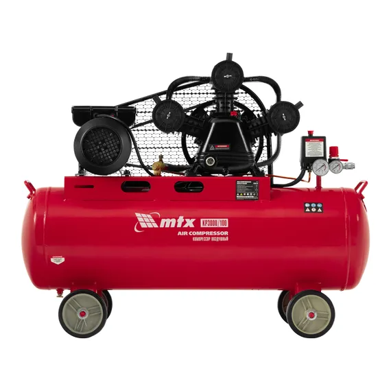 Компрессор воздушный ременный привод КР3000/100  3,0 кВт, 100 литров, 510 л/мин МТХ