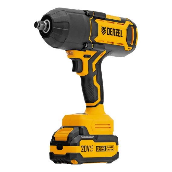 Гайковерт ударный аккумуляторный бесщет. CIWH-BL-20-1000, Li-Ion, 20 В Denzel