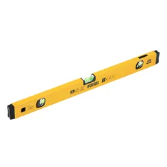 Уровень алюминиевый, магнит, фрезерованный, 3 глазка (1 зеркал.) 0,5 мм/м, 600 мм Denzel