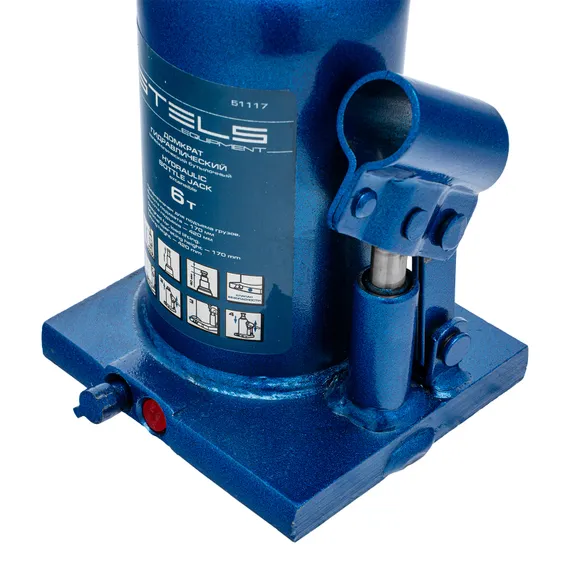 Домкрат гидравлический бутылочный телескопический, 6 т, H подъема 170-420 мм Stels