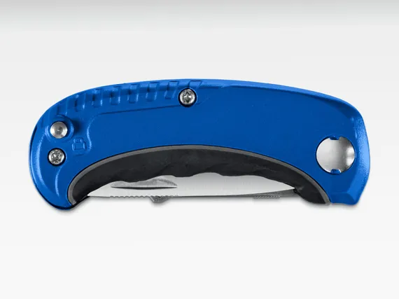 ЗУБР Компакт-2-А24, технический, универсальный складной нож 2-в-1 с трапециевидным лезвием (09227)