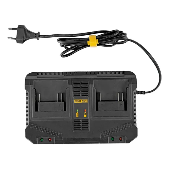 Устройство зарядное для аккумуляторов двухпортовое BCH-20-4.0x2, Li-Ion, 20 В, 4.0 А Denzel