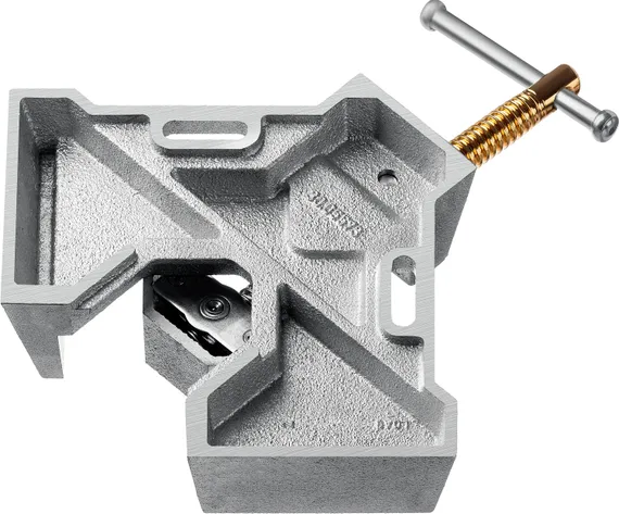 KRAFTOOL Extrem C90, глубина зажима 90 мм, экстрамощная стальная угловая струбцина для сварочных работ (32201)