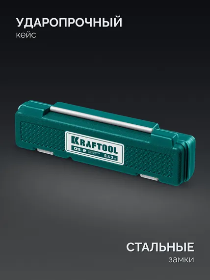 KRAFTOOL DS-2 0.4-2 Нм, динамометрическая отвертка (64034)