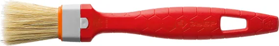 ЗУБР УНИВЕРСАЛ, 25 мм, 1″, светлая натуральная щетина, пластмассовая ручка, все виды ЛКМ, плоская кисть (01015-025)