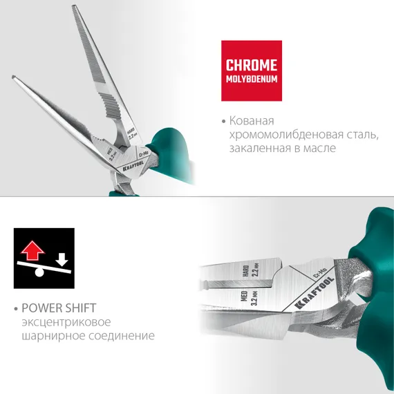 KRAFTOOL KraftMax, 200 мм, тонкогубцы (22011-3-20)