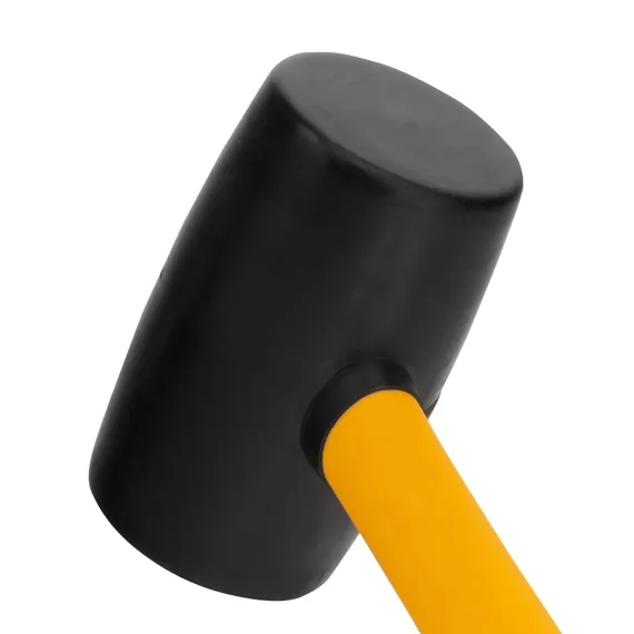 Киянка резиновая, 24 oz, черная резина, фибергласовая рукоятка Denzel