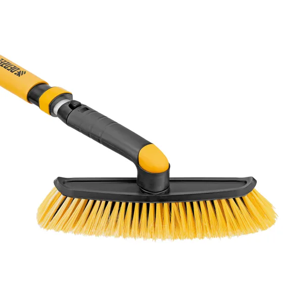 Щетка-сметка со скребком, телескоп, поворотная голова, 750-1120 мм Denzel