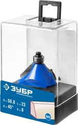 ЗУБР 50.8 x 27 мм, фреза кромочная калевочная (фасочная) №9, Профессионал (28711-50.8)