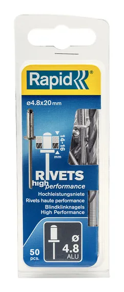 RAPID 4.8 х 20 мм, 50 шт, алюминиевая заклепка (5000391)