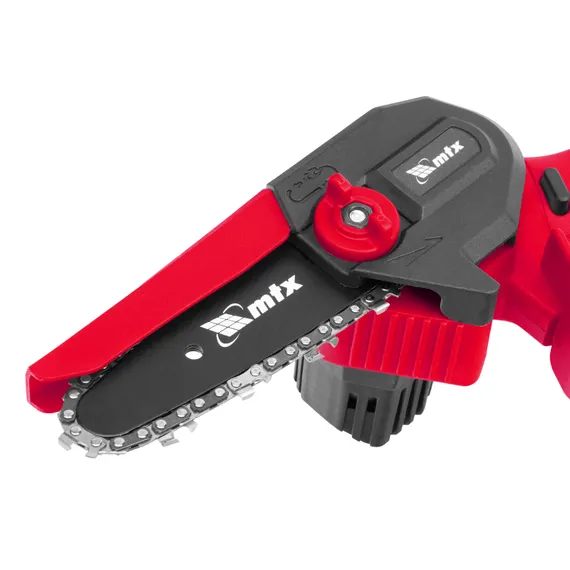 Цепная мини-пила аккумуляторная, MCS-100, шина 100 мм, Li-Ion, 20 В MTX