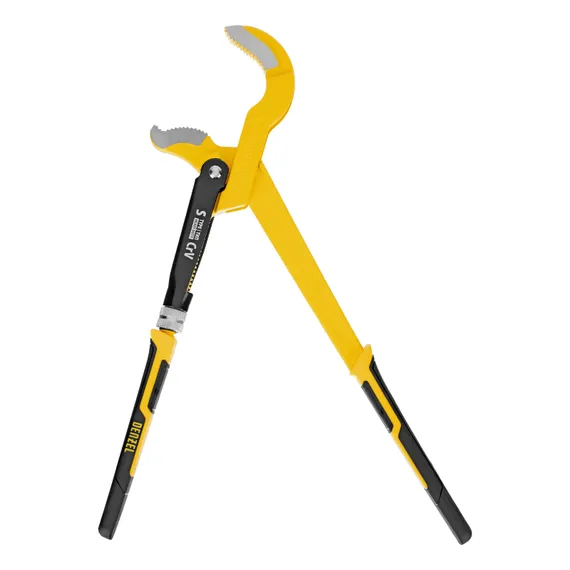 Ключ трубный рычажный №2, 1,5", цельнокованый, CrV, тип "S" Denzel