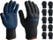 ЗУБР МАСТЕР, L-XL, трикотажные перчатки с точечным ПВХ покрытием, утеплённые, противоскользящие, 10 пар (11462-H10)