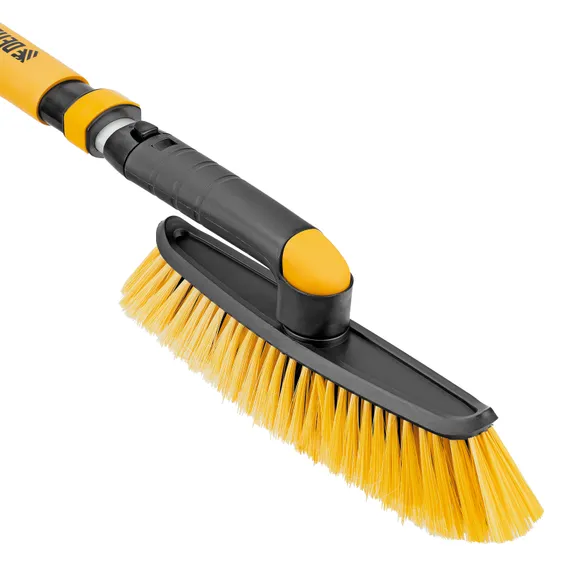 Щетка-сметка со скребком, телескоп, поворотная голова, 750-1120 мм Denzel