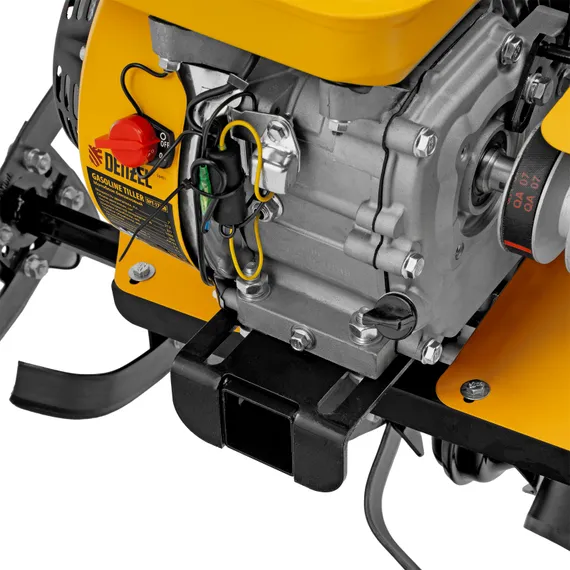 Мотоблок DPT-270SB, 7 л.с., ремен.сцеп, фрез 3х4, ШОМ, без колес, передачи 2В/1Н Denzel